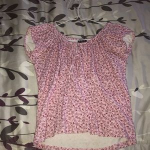 cute pink floral top!